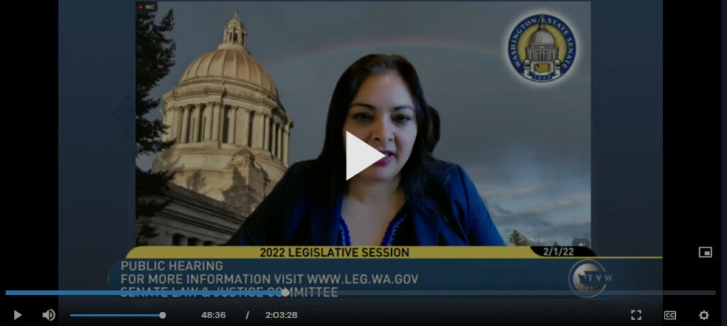 Photo of legislative session video